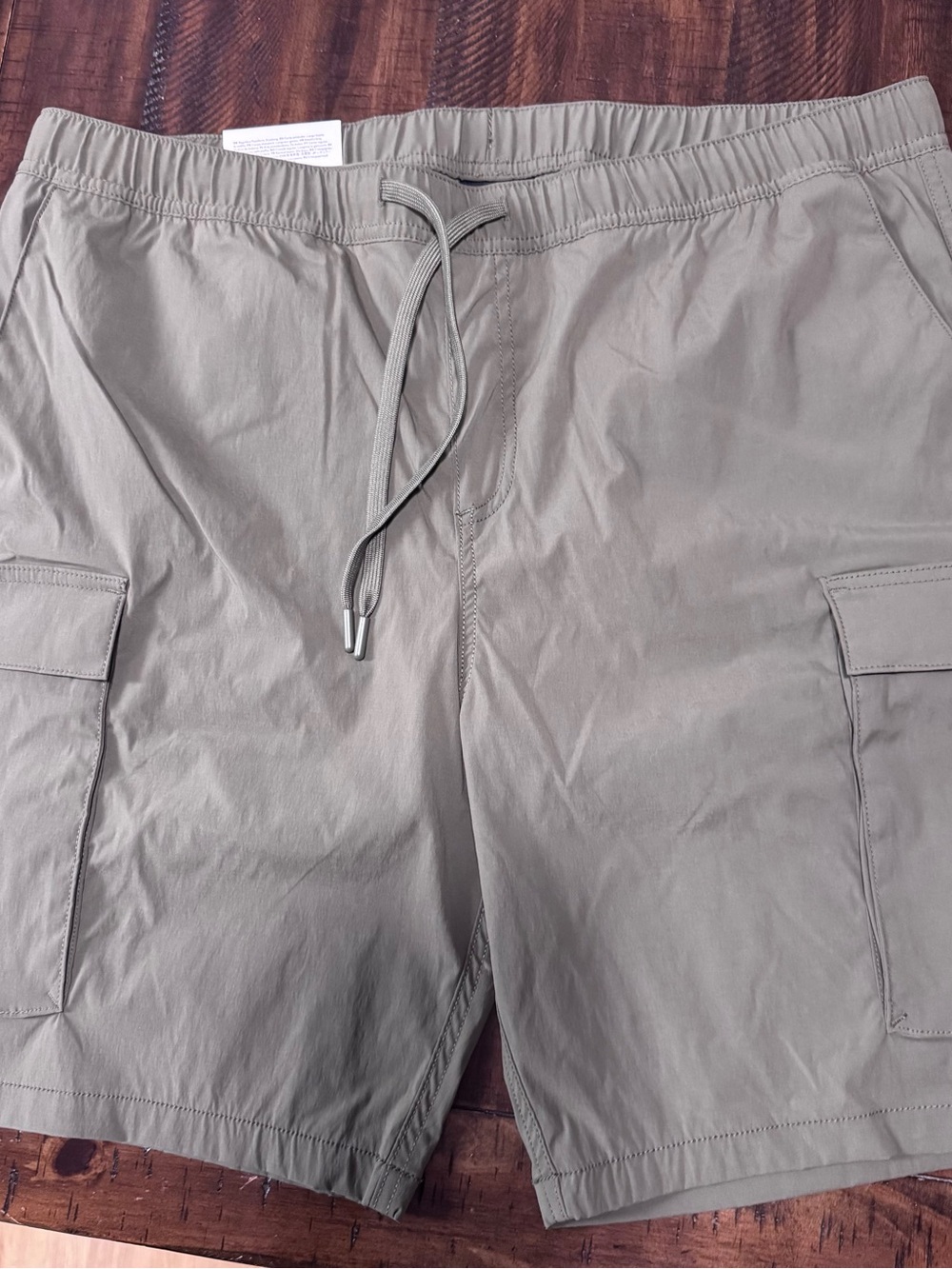 H&M Men's Cargo Drawstring Shorts - Olive Green